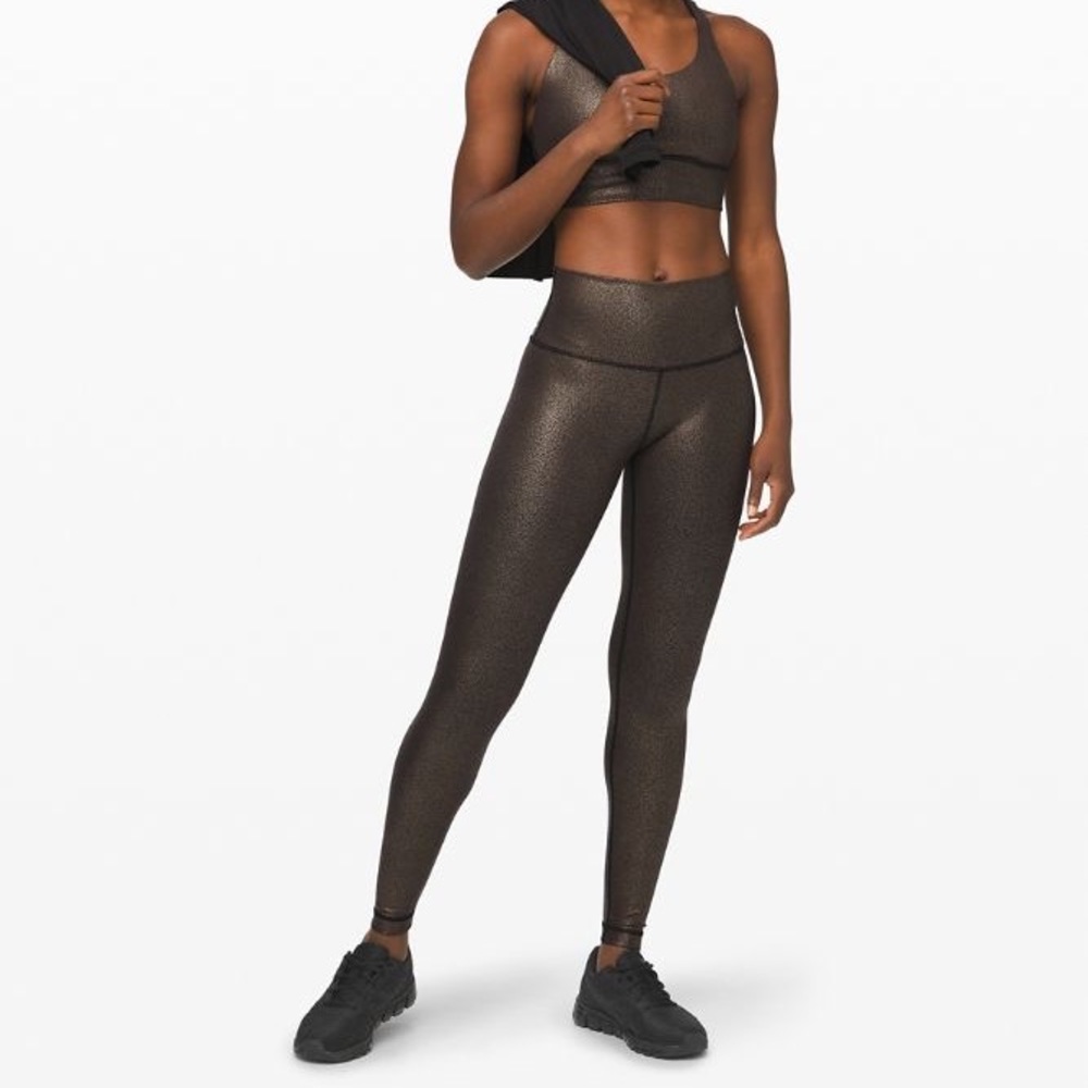 LIKE-NEW! Lululemon Wunder Under HR Tight 28"Shine, sz 6